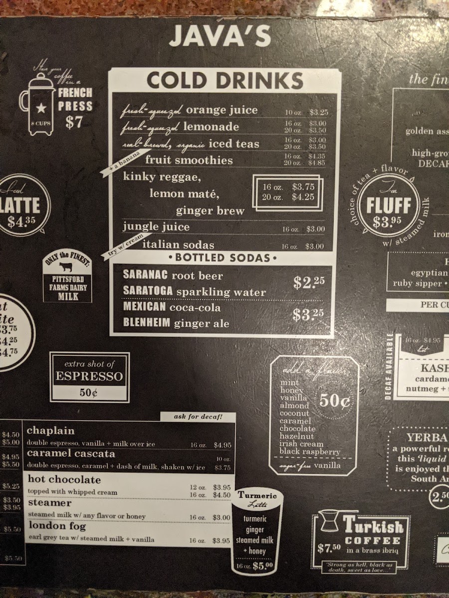 Java's Cafe Menu - Image 2